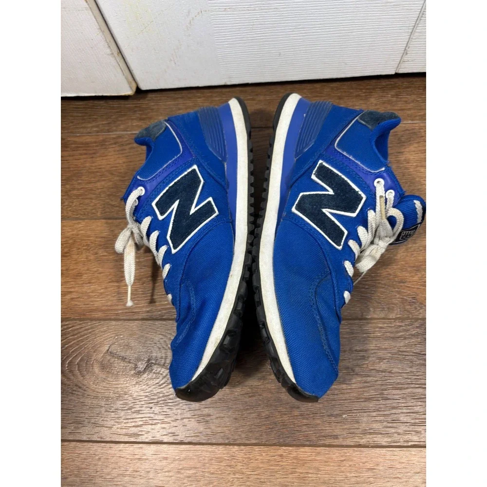 New Balance 574 Athletic Shoes Blue White Men's‎ Size 9.5 Sneakers